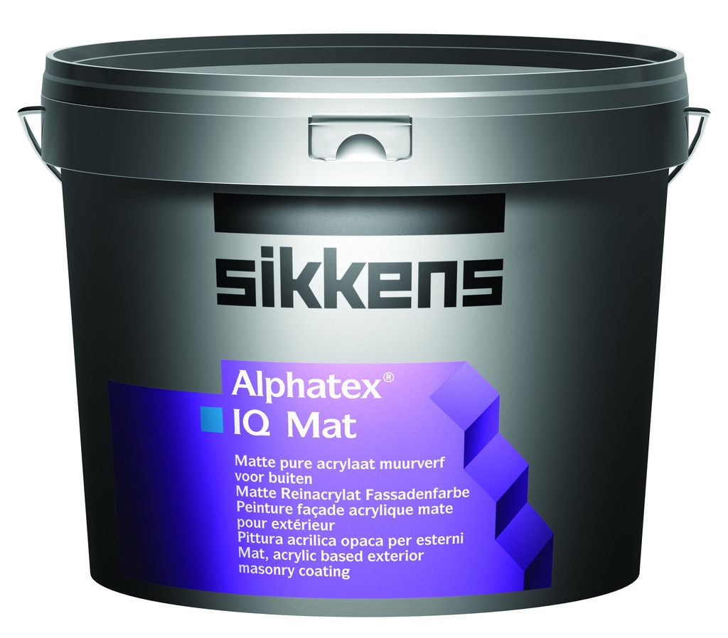 Sikkens Alphatex IQ mat - akrylátová fasádní barva  - Alphatex IQ Mat_300dpi_203x178mm_C